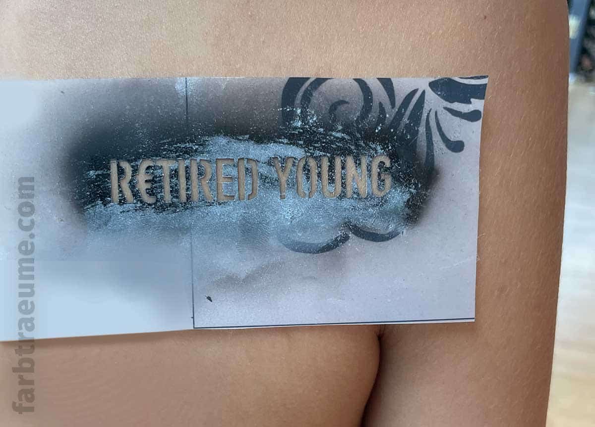 Airbrush-Tattoo-Schablone<br />
 