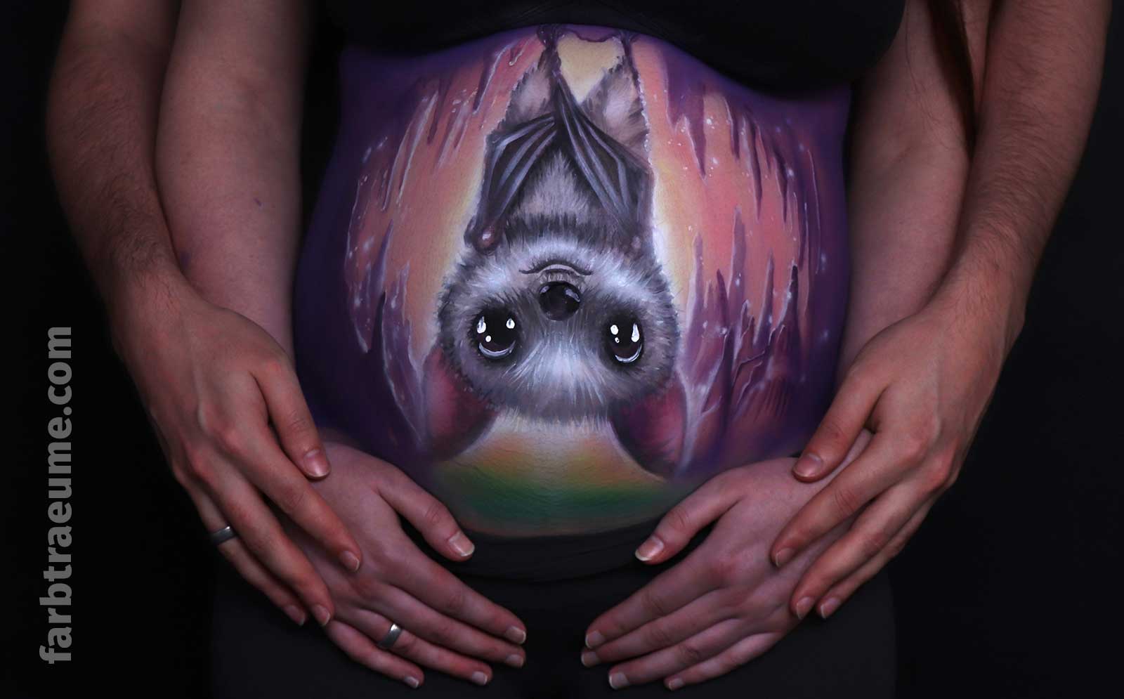 bellypainting-fledermaus Bellypainting Fledermaus